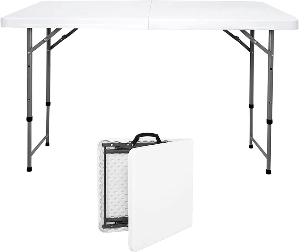 4 ft Adjustable Folding Plastic Table L1771