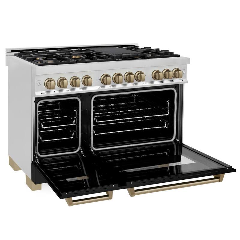 48 in. 7-Burner Double Oven Dual Fuel Range P858304