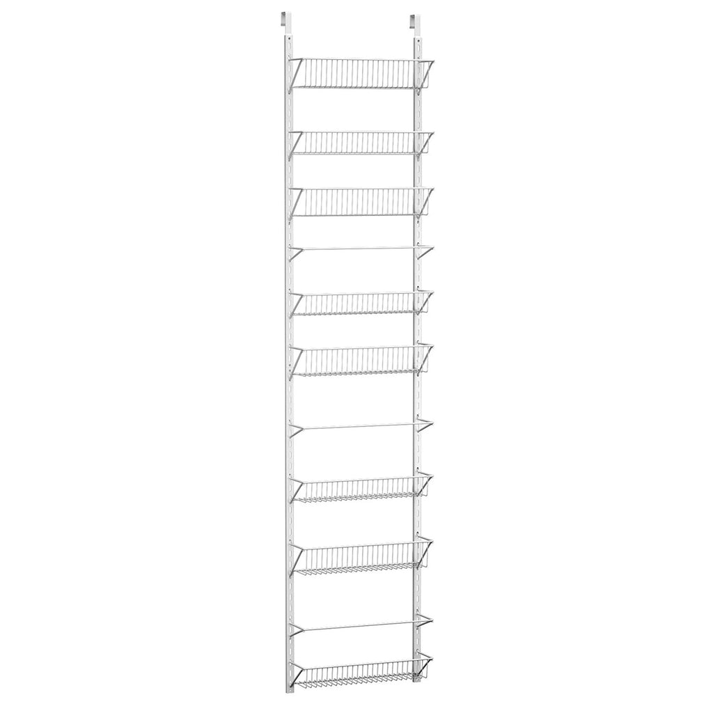 Over-the-Door White Metal Kitchen Spice Shelves T501652