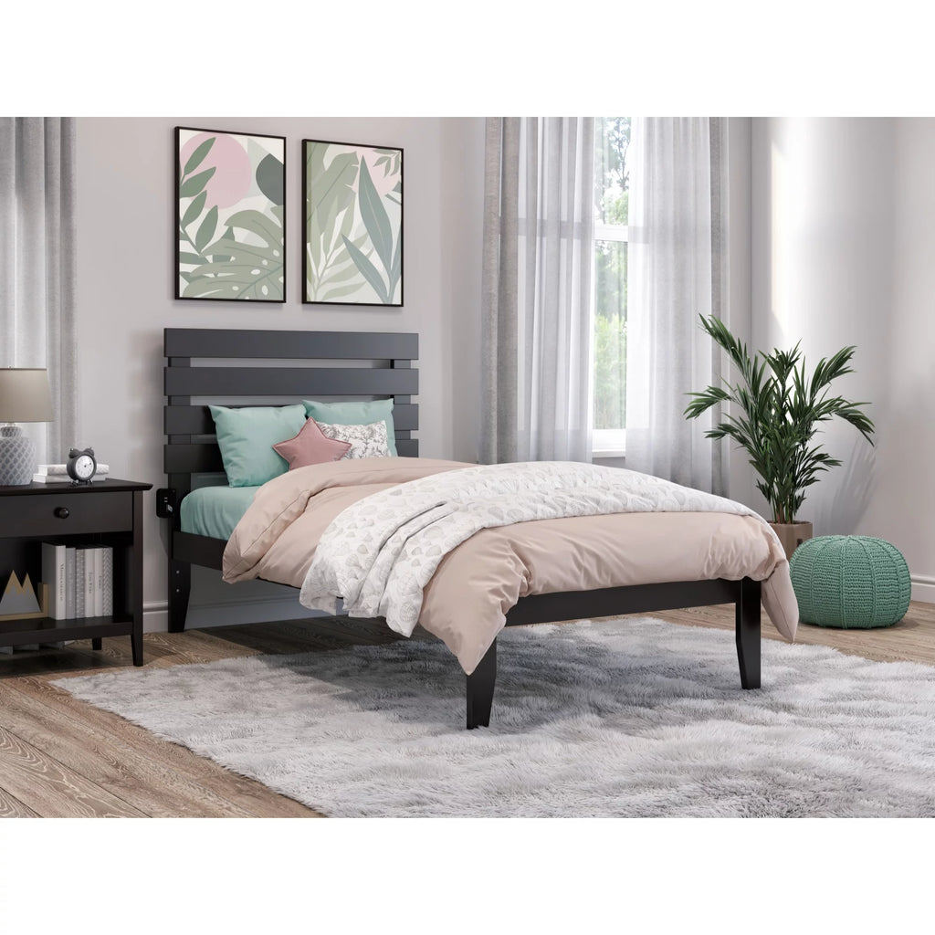 Solid Wood Twin Bed with USB Charger M206837