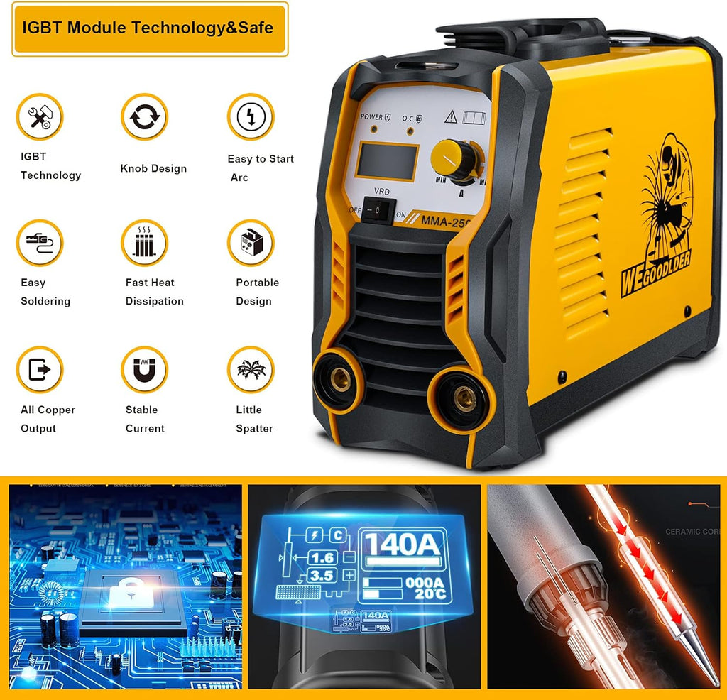 110V/220V 200Amp ARC Stick Welding Machine IGBT Dual Voltage Welder Z65382