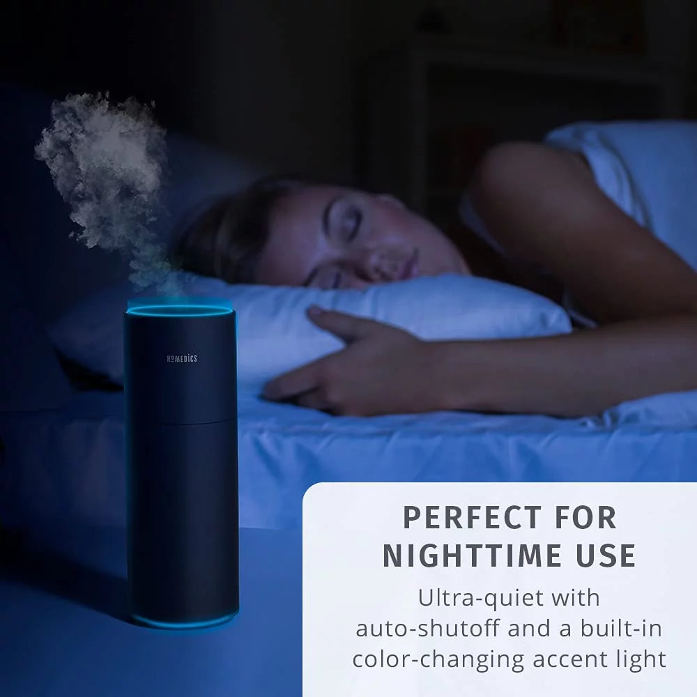 Portable Ultrasonic Humidifier, Cordless, Black V4659