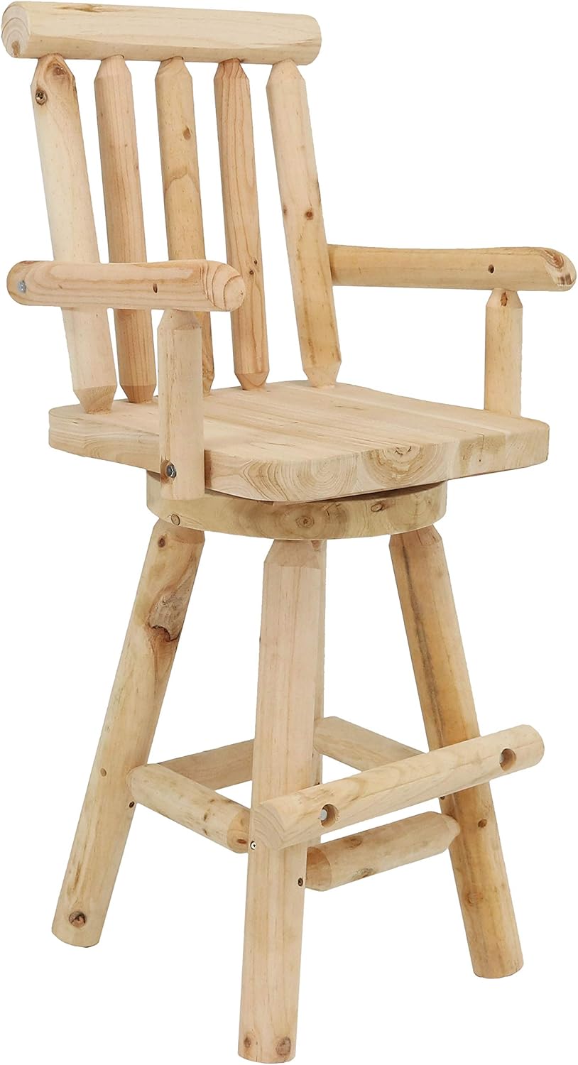 Unfinished Wood Bar Stool H7312
