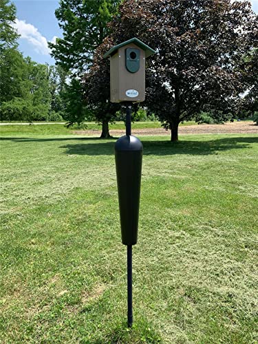Bird Feeder Mounting Pole with Baffle A829
