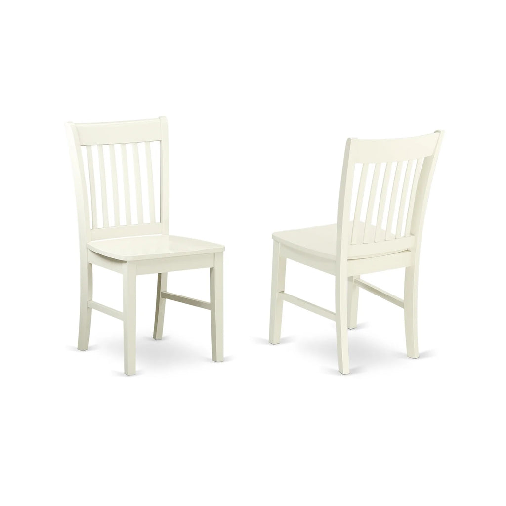 5 Pc Kitchen Table Set with 4 Wood Seat Chairs A414