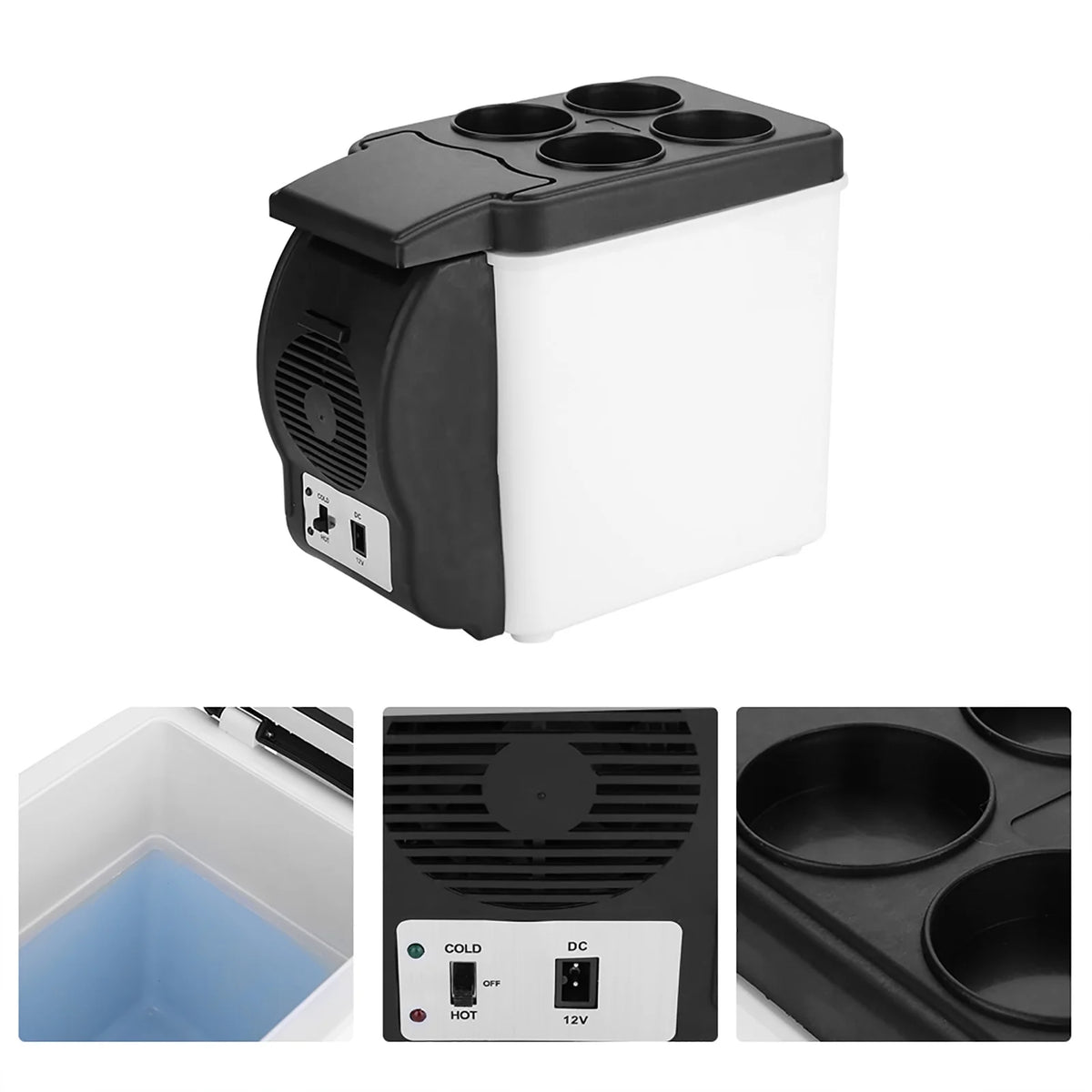 12V 6L Portable Car Refrigerator Cooler Y391