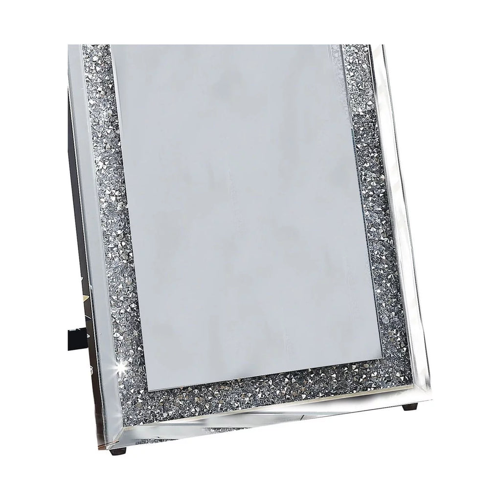 Clear Wooden Framed Floor Mirror W191541