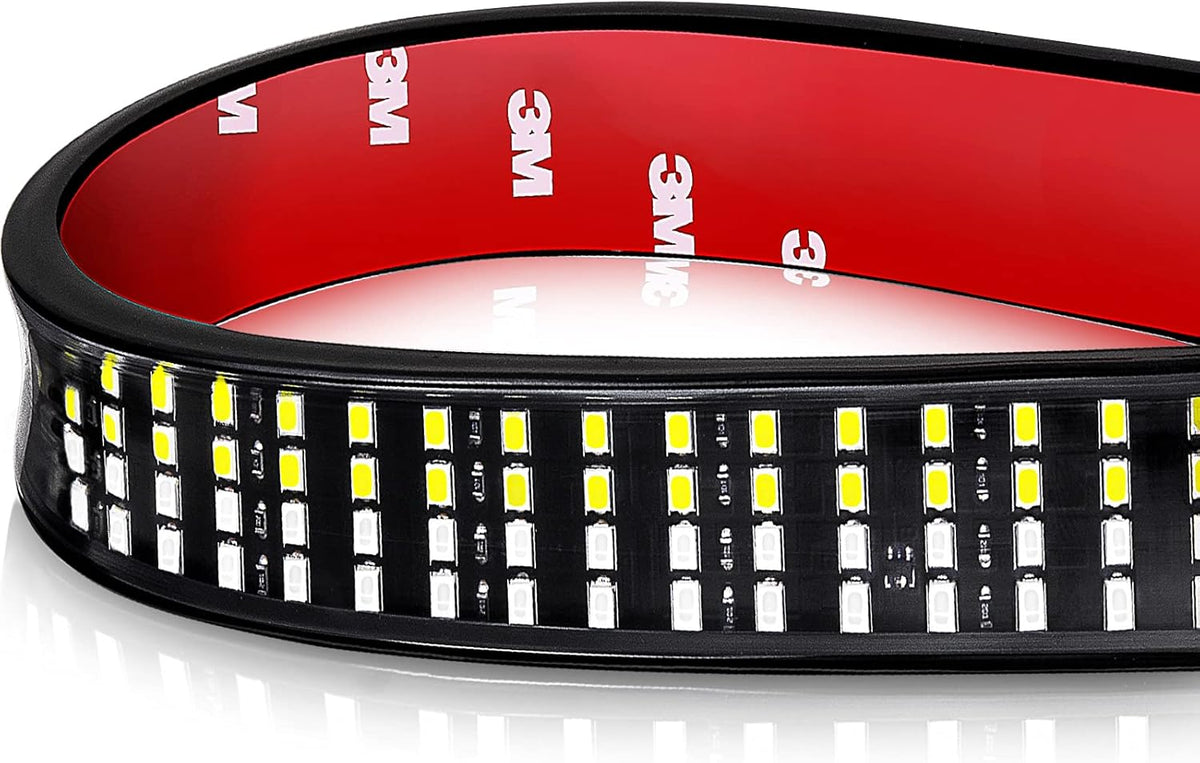 60 Inch Quad Row LED Truck Bed Light Strip, Red Brake/Running, Pack of 2 K4051