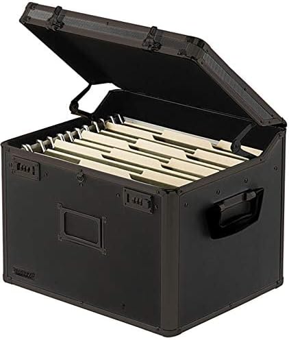 Locking File Storage Chest, Tactical Black, 16.5 x 13.5 x 12 inches D316607