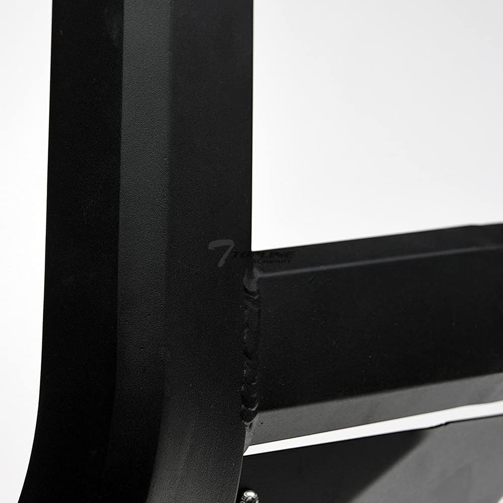Matte Black Aluminum LED Light Bar Front Bumper Guard With Skid Plate D5333