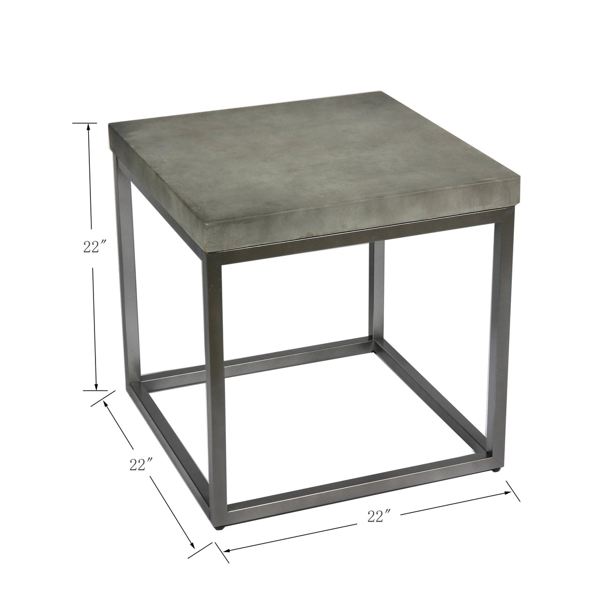 Concrete Finish End Table S2716