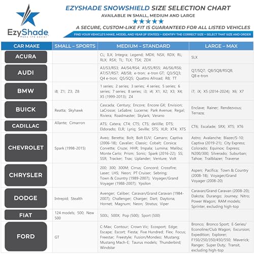 Car Windshield Cover for Ice and Snow Standard (M) Size M799