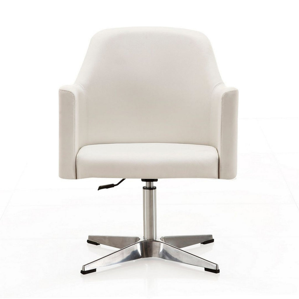 White Faux Leather Accent Chair (Set of 2) Q944