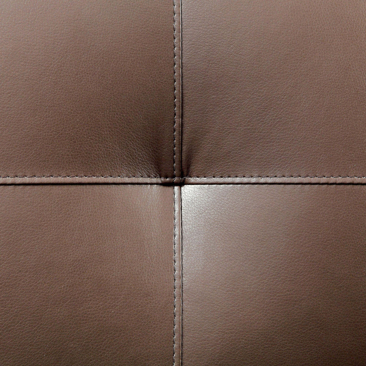 Brown Faux Leather L-Shaped Sectional Sofa M84160