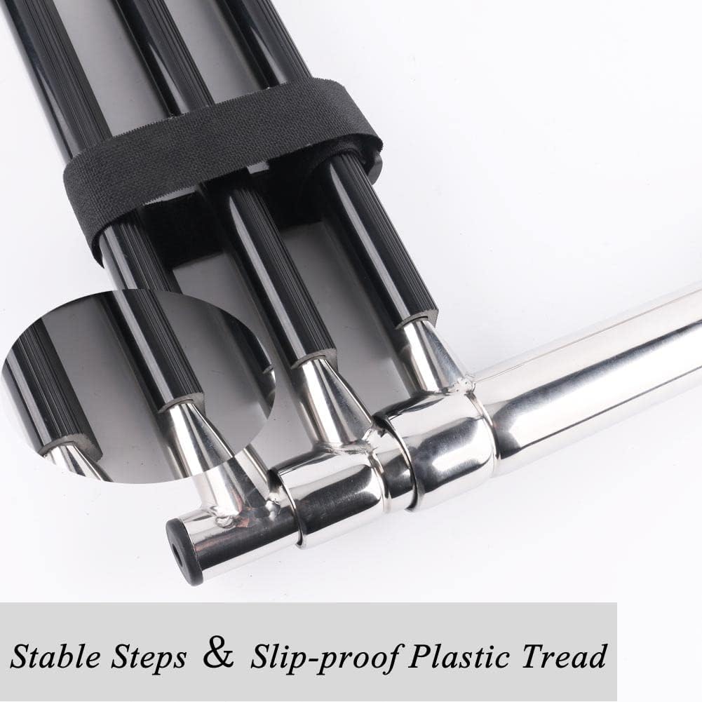 Stainless Steel Telescoping Boat Ladder Swim Step, 900 Pound Capacity, Pack of 2 T76739