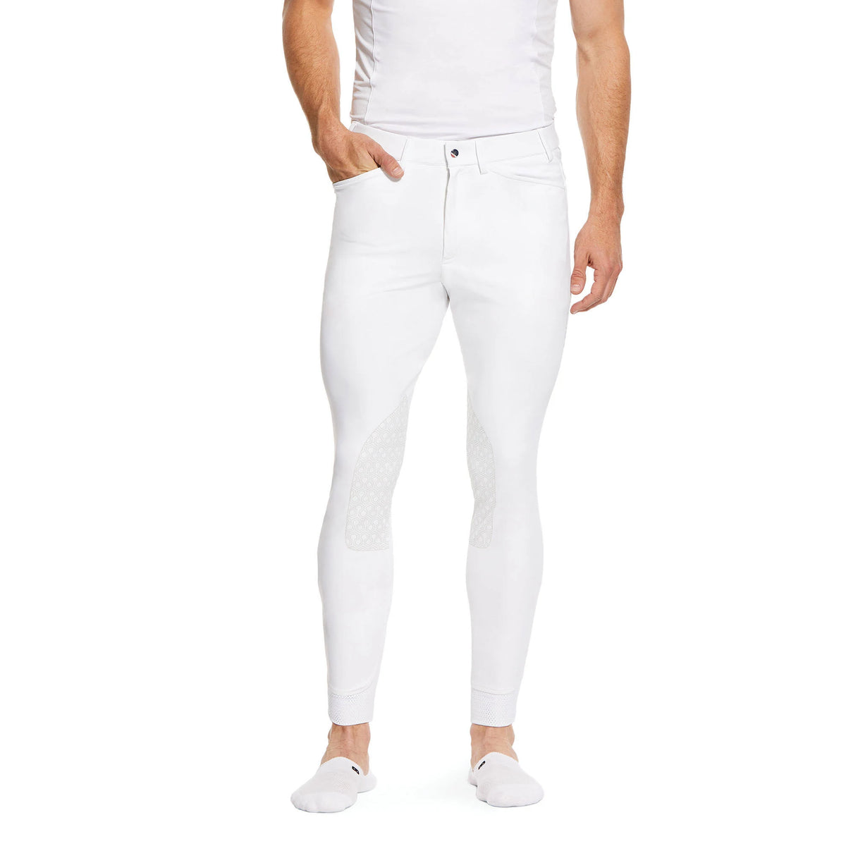 White Knee Patch Breech Y7384
