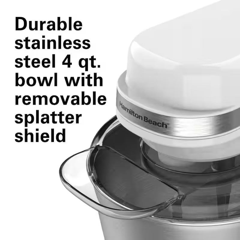 4 Quart 7-Speed White Stand Mixer I195058