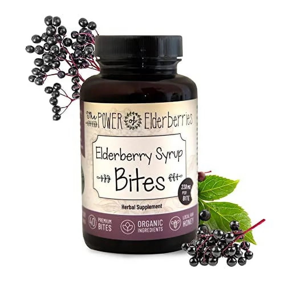 Vegetarian Elderberry Syrup Bites 40 Count M755538