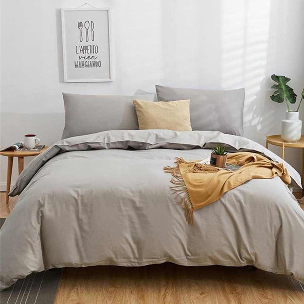 Yellow Floral 3Pcs Queen Comforter Set H735699