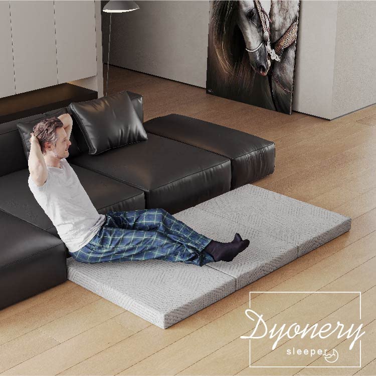 Twin XL 4 Inch Trifold Memory Foam Mattress with Washable Cover F7270