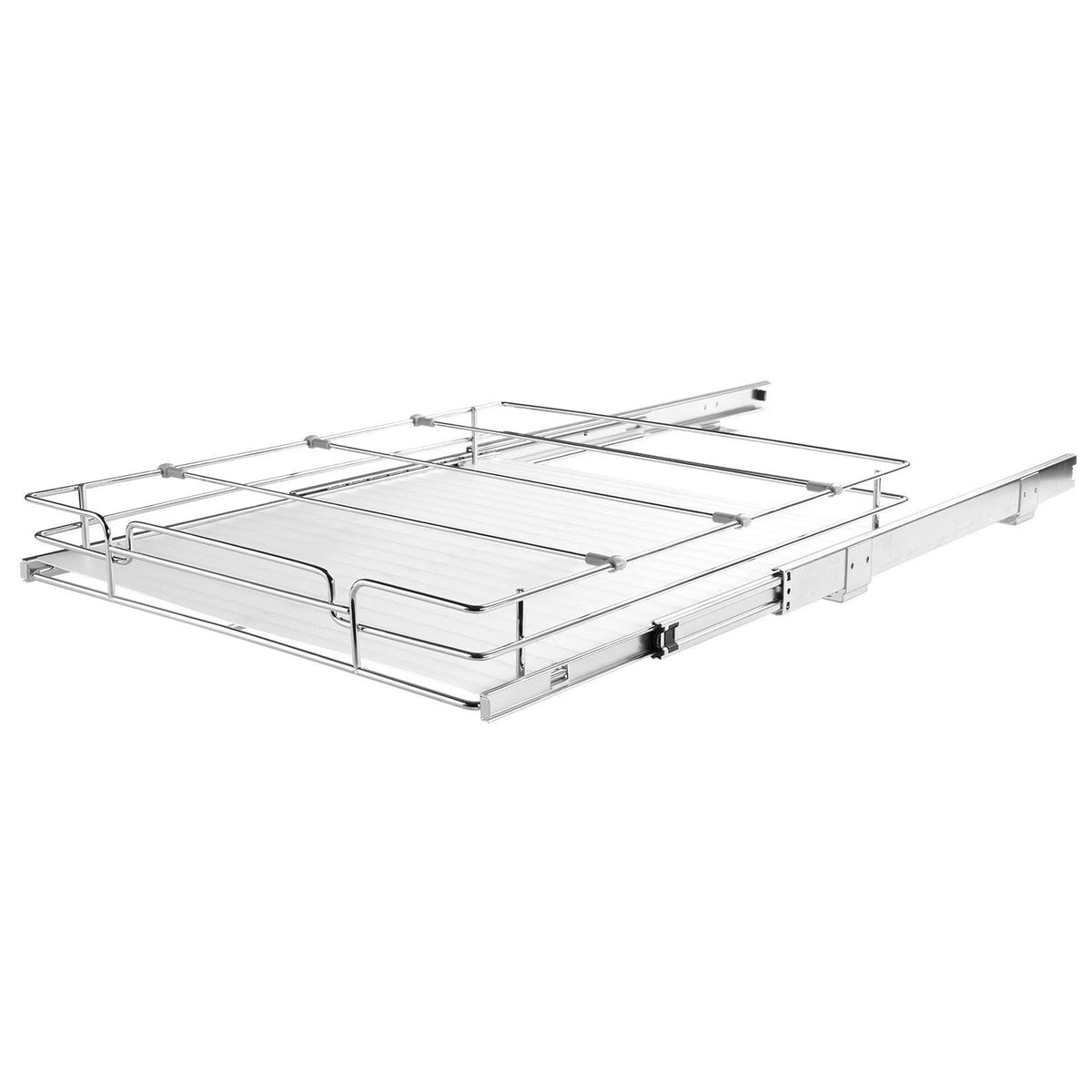 Chrome Steel Pull Out Cabinet Organizer O244288