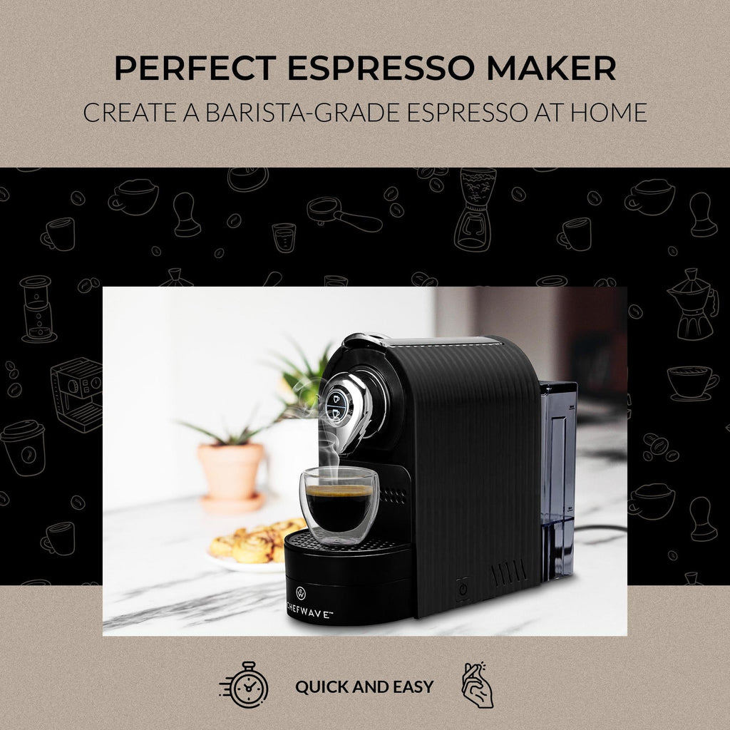 Espresso Machine for Nespresso Capsules with Holder and Cups D25741