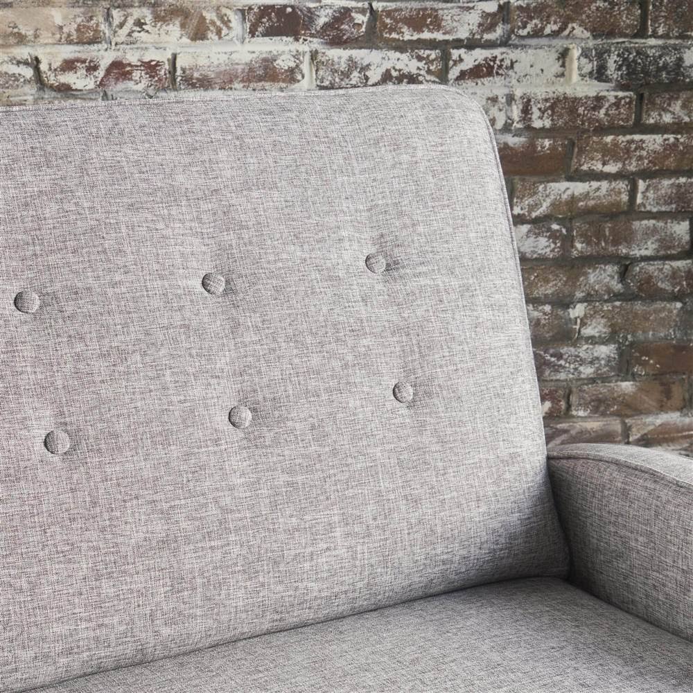 Light Gray Tweed Loveseat Recliner G9802