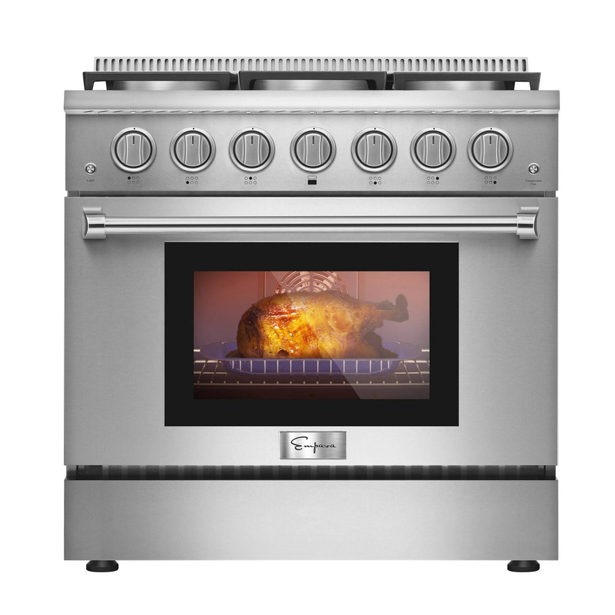 36 in. Recessed Gas Stove Cooktop with 5 Sealed Burners in Stainless Steel U66672