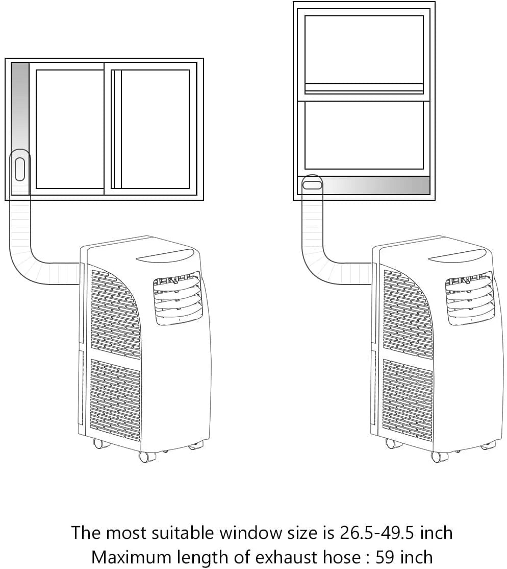 8000BTU Portable Air Conditioner & Dehumidifier R35660