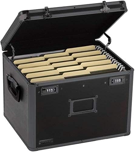 Locking File Storage Chest, Tactical Black, 16.5 x 13.5 x 12 inches D316607