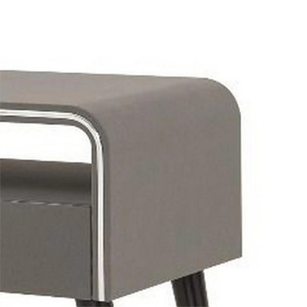 16" 1-drawer Wood Curved Edge Nightstand K526923