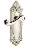Polished Nickel Passage Plate with Lever F624