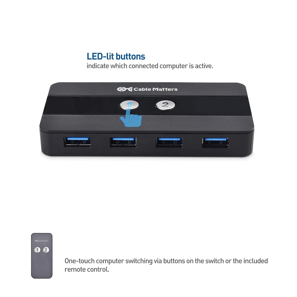 Dual 4K 60Hz USB C KVM Switch with HDMI, DisplayPort & 4x USB 3.0 Q846291