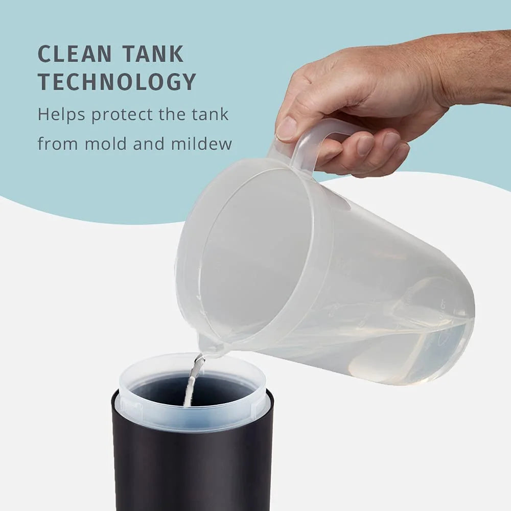 Portable Ultrasonic Humidifier, Cordless, Black V4659
