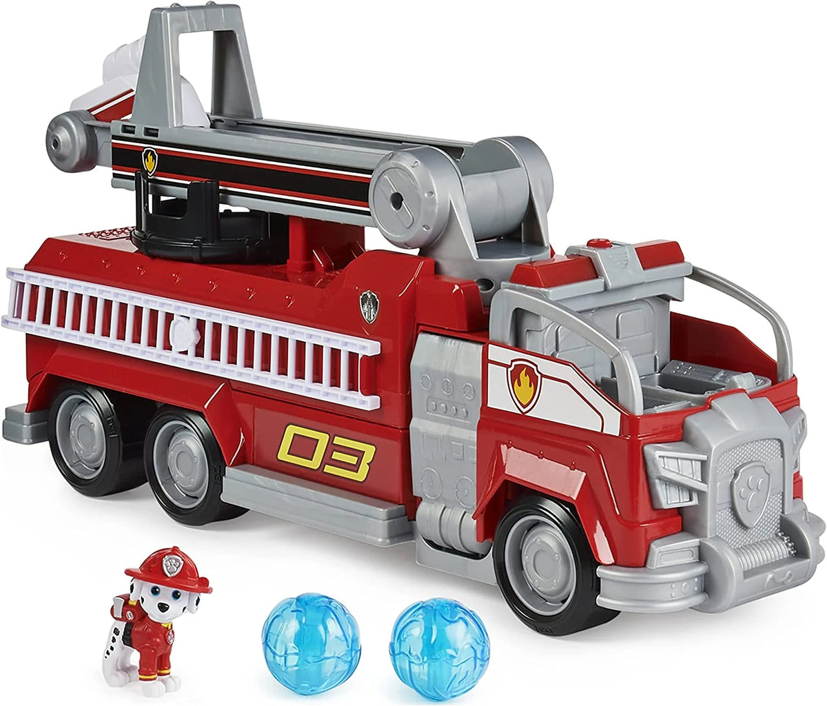 Marshalls Transforming Fire Truck with Extending Ladder, Lights, Sounds and Action Figure X686
