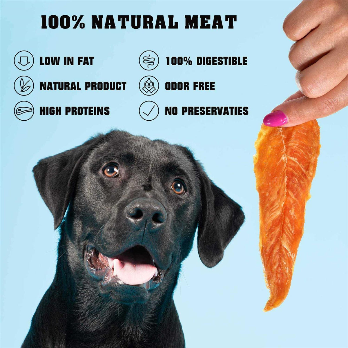 Chicken Jerky Dog Treats 1.5 Lb Grain Free Organic Meat I20185