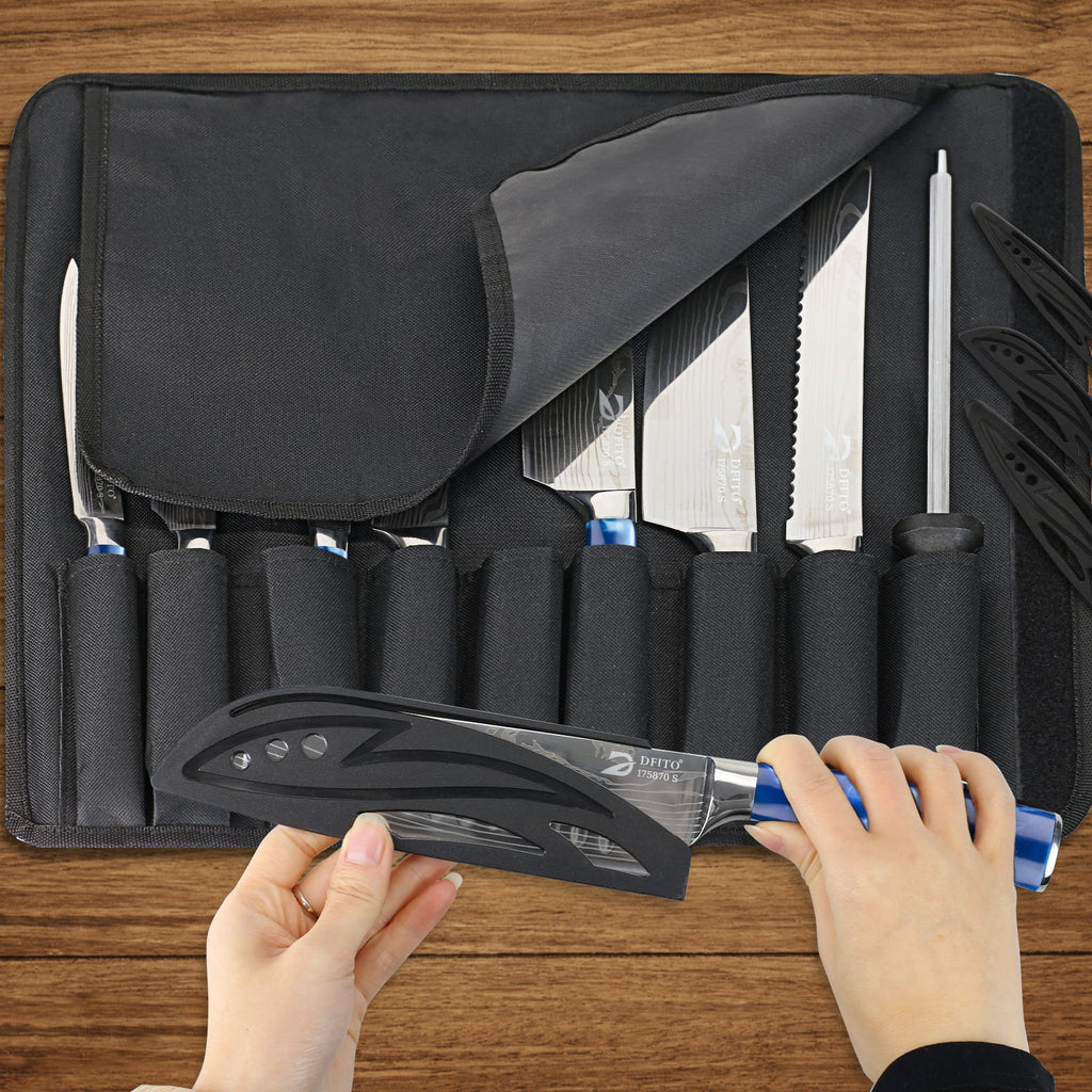 8 Pcs Stainless Steel Kitchen Knife Set J83957