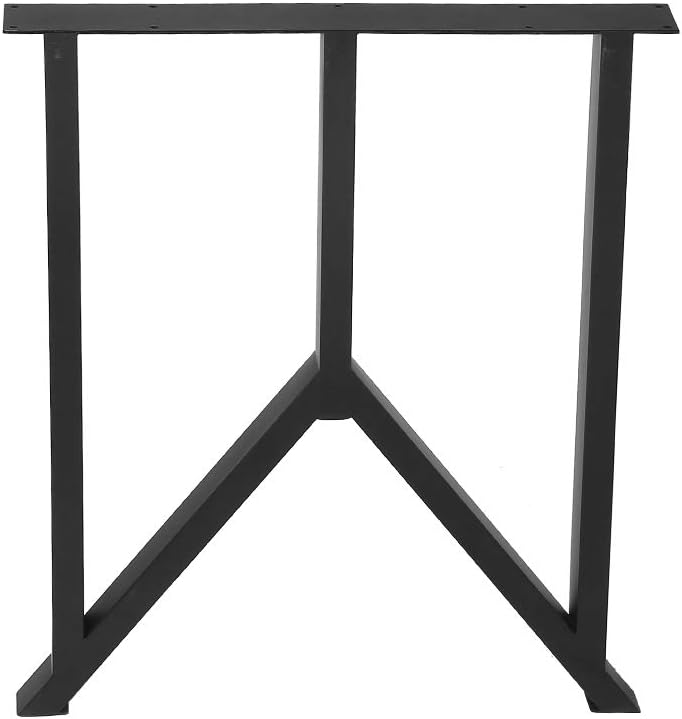 Black 28” Height 18” Wide Metal Table Legs 2 PCS C56566