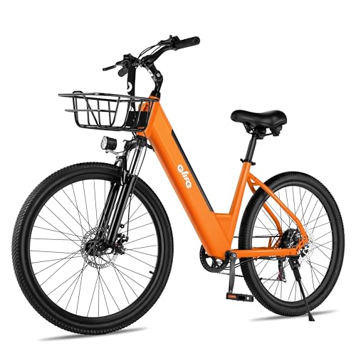 26" Step-Through Electric Bike with Removable Battery V246