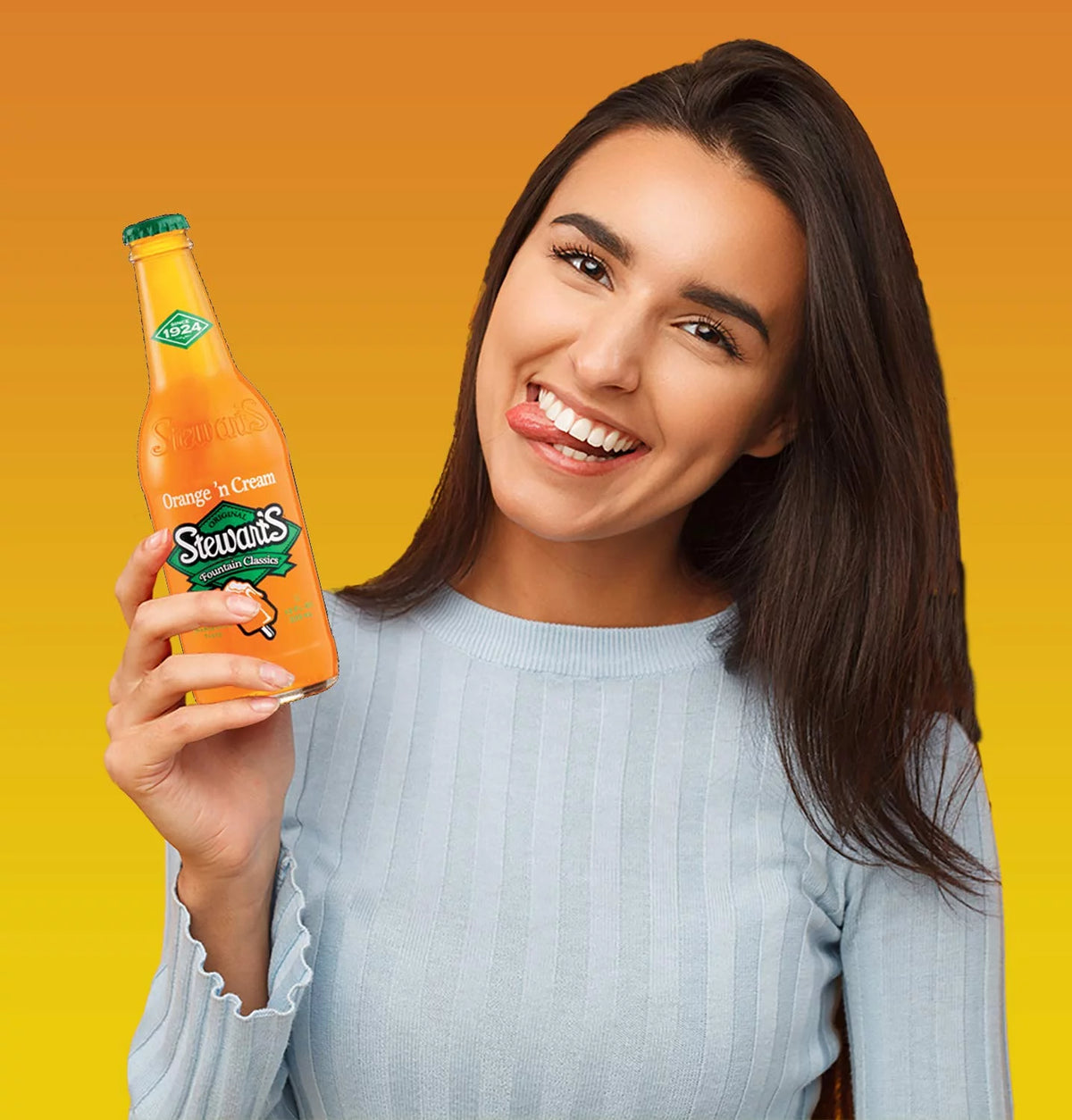 Orange & Cream Soda, 12 fl oz (12 Glass Bottles) W52439