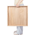 Large Square Rustic Wood Serving Tray 24 x 24 H788946