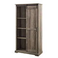 68" Sliding Door Storage Cabinet - Grey Wash Z3662