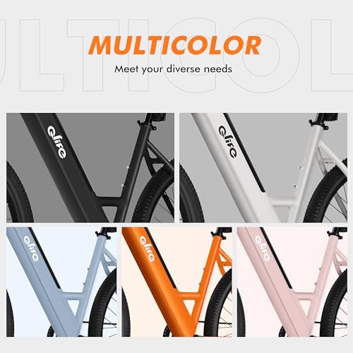 26" Step-Through Electric Bike with Removable Battery V246