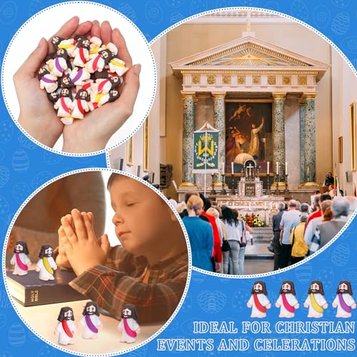 100 Pack Mini Jesus Figurines Multicolor F999150