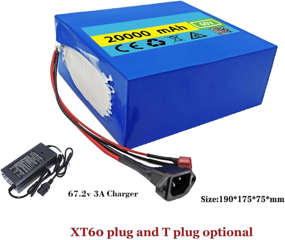 60V 20Ah Lithium-Ion Battery Pack for Electric Bicycle Scooter T165