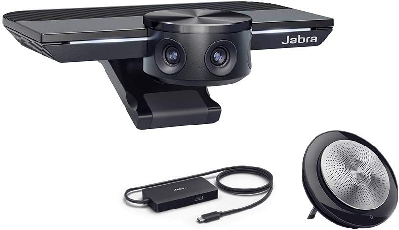 Jabra PanaCast with Jabra Speak 710 MS Wireless Bluetooth Speaker and Jabra PanaCast USB Hub and Jabra PanaCast Wall Mount Bundle R2592
