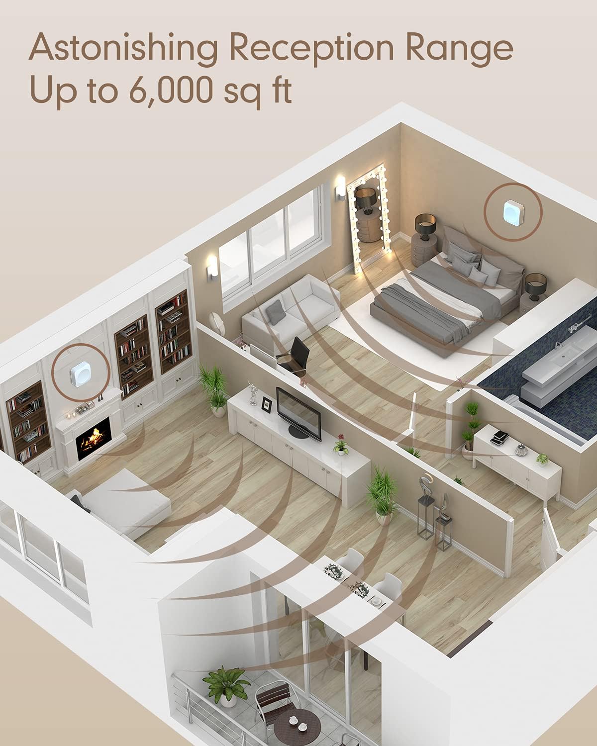Cell Phone Booster for Home with 2 Indoor Antennas L523100