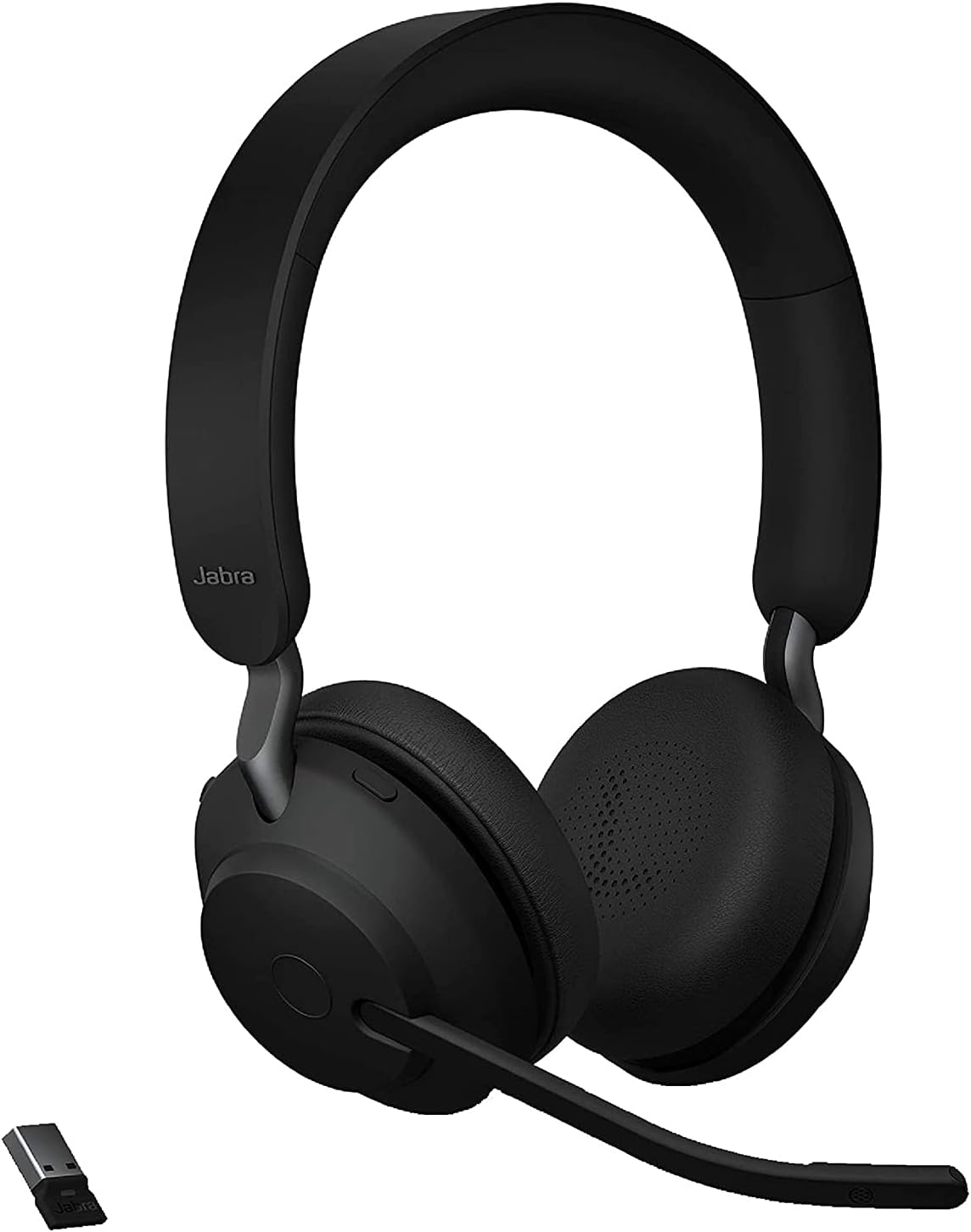 Black Stereo Wireless Bluetooth Headset with Passive Noise Cancelling Headphones Z497205