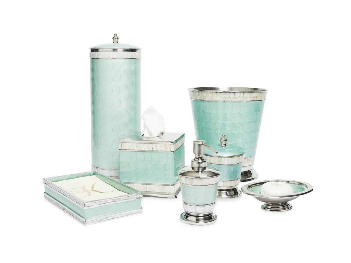 Aqua Covered Canister C55600