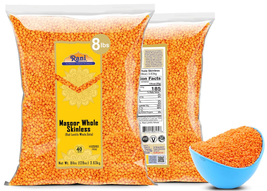 Red Lentils 128oz (8lbs) 3.63kg Bulk V1785
